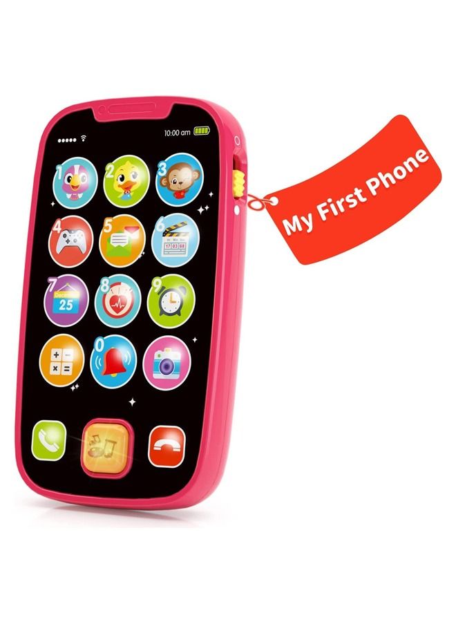 BAYBEE Electronic Learning Toys Mobile Phone Toys for Kids Cell Phone Toy with Number Alphabets Animals Sound Toy Learning Educational Toy Musical Toy Mobile Toys for Baby Toddlers 2+Years Boys Girls Assorted Colors - Image 1