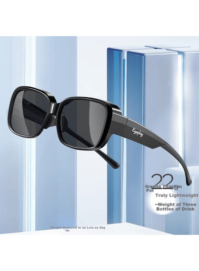 EYEPLAY Muxi Polarized Clip-on Sungl Uni Driving Fishing Clip-on Prescription Sungl - Image 3