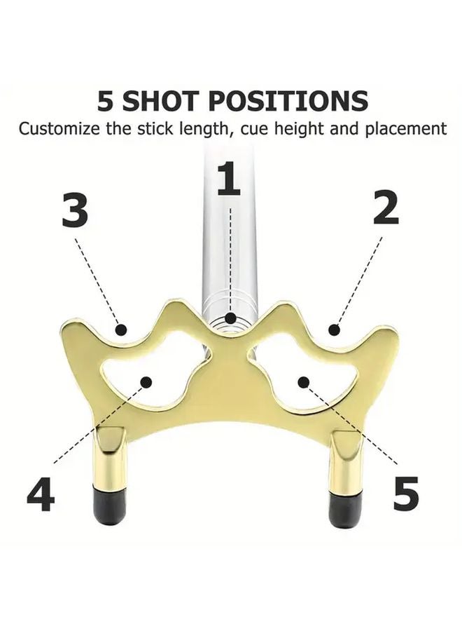 عصا البلياردو القابلة للسحب مع رأس نحاسي منخفض فضي ملحق للبلياردو والسنوكر - Image 5