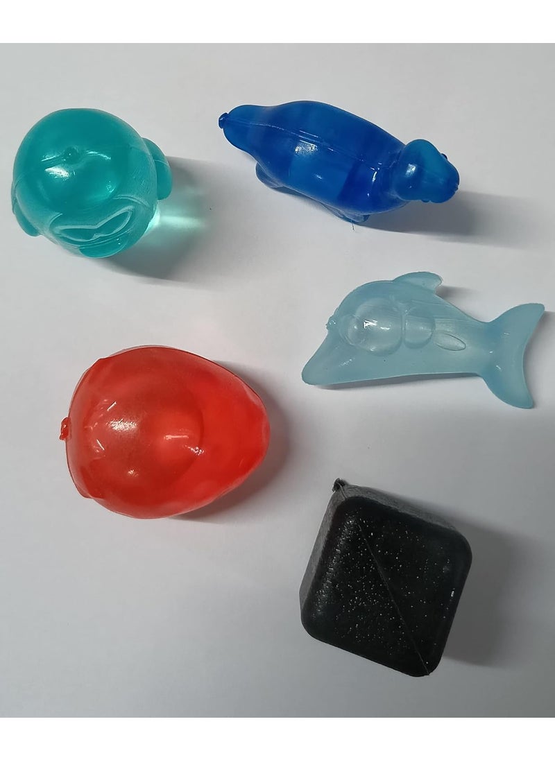 Mishrit - Mishrit Square,Animal,Fruit Shaped Ice Cubes Plastic Reusable Ice Cube Picnic Keep Drink Cool Physical Cooling Bar Tool (Pack of 20 Pcs). - Image 1