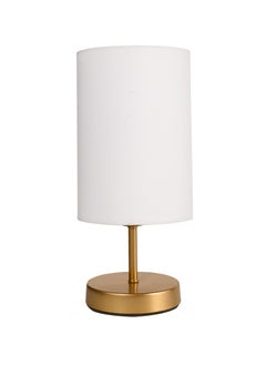 Distinctive And Elegant Table Lamp Shade With A Unique Fabric Shade And White Metal