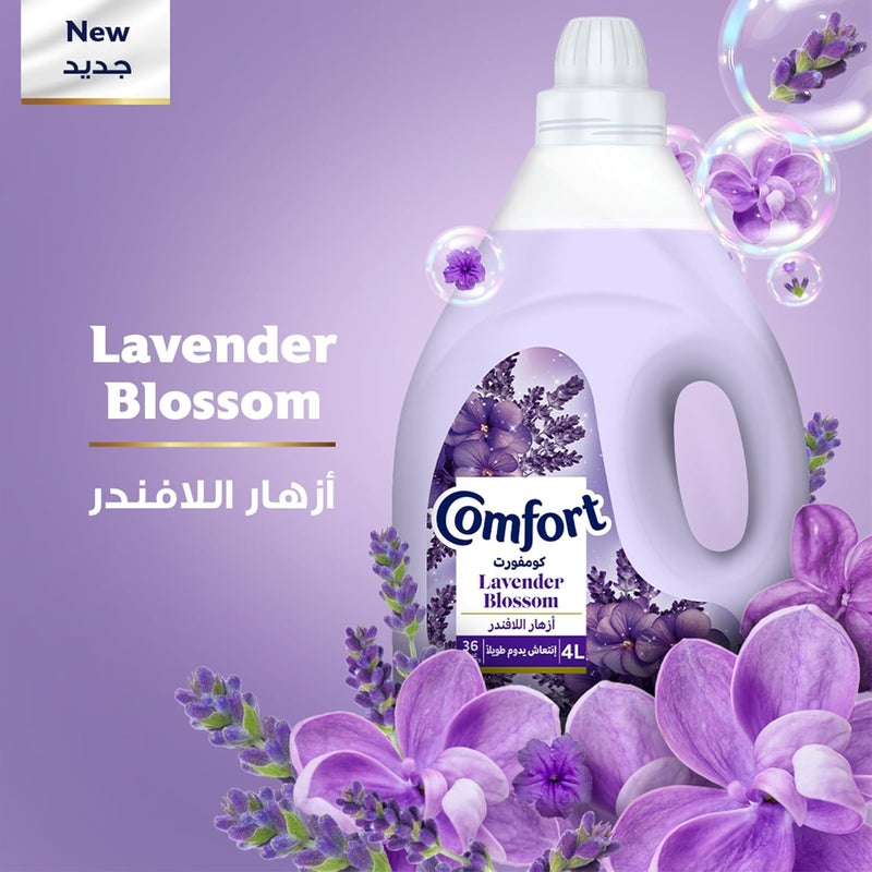COMFORT Fabric Softener, Lavender Blossom, 4L - Long Lasting Freshness & Soft Clothes - Image 4
