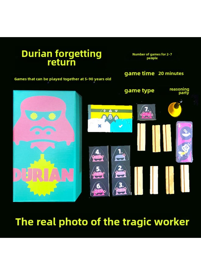 null - Circassie Scout SCOUT Start-up Company STARTUPS DURIAN Durian To Forget To Return To Bamboo Forest For Party Board Game-Specifications: Durian Forgets To Return - Image 1