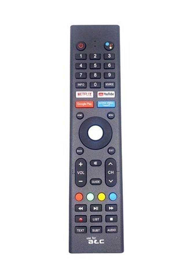 ATC Universal Infrared TV Remote Control Black for LED ATC TVs 