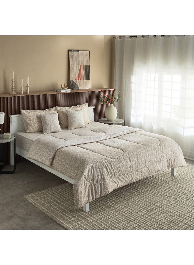 Home Box Madison Burnley 5-Piece Cotton Printed King Comforter Set - 220x240 cm  - Image 2