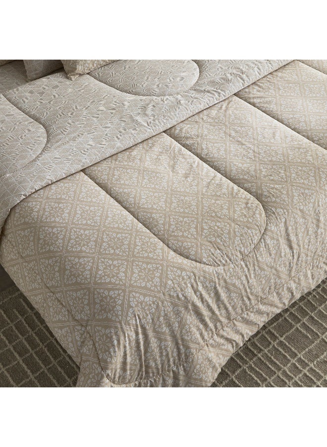 Home Box Madison Burnley 5-Piece Cotton Printed King Comforter Set - 220x240 cm  - Image 5
