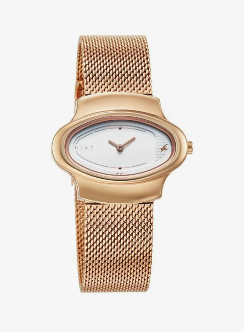 fastrack Women's Stainless Steel Analog Watch 6004WM01 - 35 mm