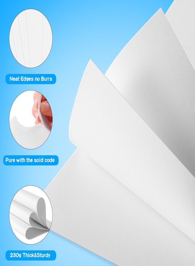 VinTS 100Pcs White Poster Board,VinTS 11.7x16.5 White Poster Paper, 230G Thickness Poster Board Bulk, Blank Graphic Display Board for School Arts, Classroom Crafts, exhibits and Notices (Pack of 100) - Image 3