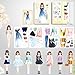 Daniel Axel Magnetic Princess Dress Up Paper Doll Pretend Play Toys Magnet People Clothes Puzzles Game for 3 Year Old Girls ToddlerPreschool Learning Created Imagine Set Birthday Gift F Set - Image 2