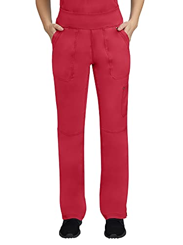 Healing Hands Women's Scrub Pant Tori Cargo Bottoms with 5 Pockets and 2-Way Stretch Fabric 9133, S, Red - Image 1