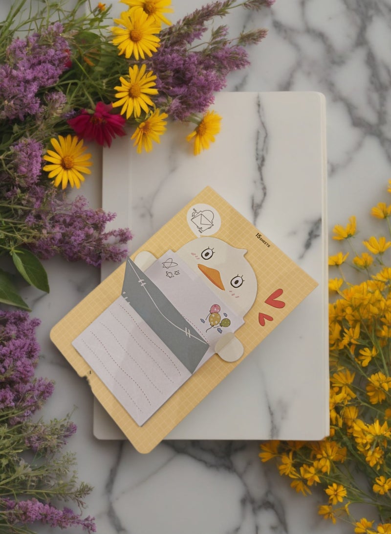 Generic Sticky Notes Set - 15 Sheets with Unique and Playful a duck Design  - Image 5