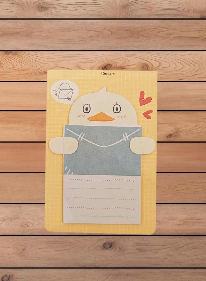 Generic Sticky Notes Set - 15 Sheets with Unique and Playful a duck Design  - Image 3