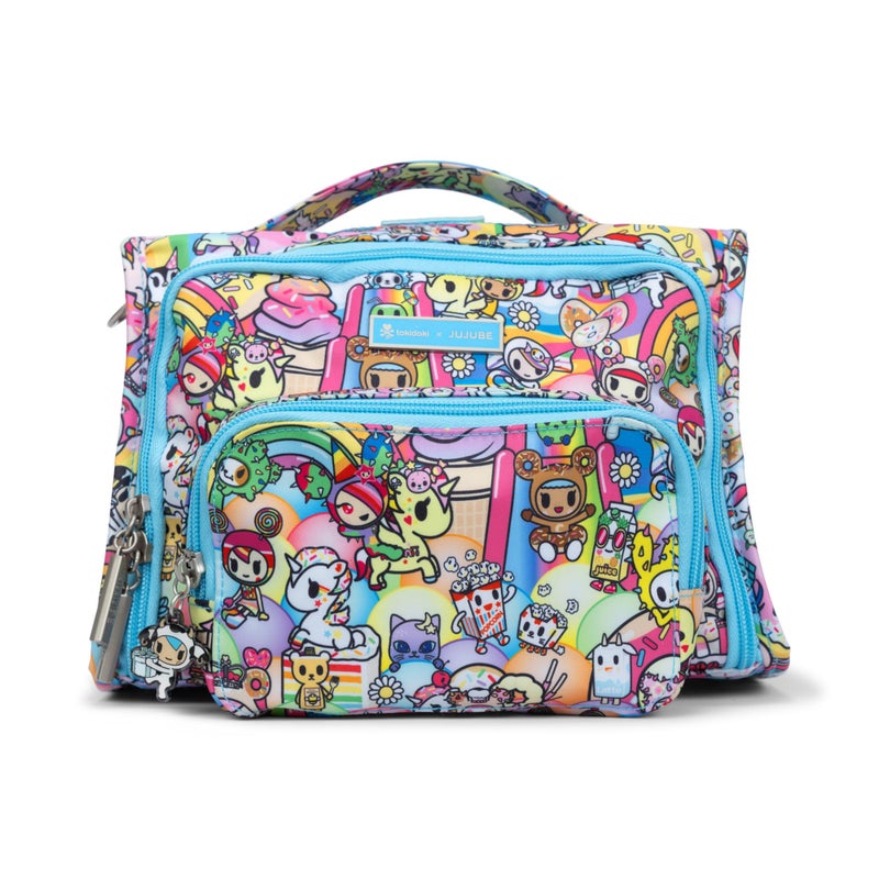 JuJuBe x tokidoki 20th Anniversary Celebration Bestie Small Messenger Bag, Crossbody Purse for Women, Mom and Baby Essentials, Detachable and Adjustable Straps, 6 Storage Pockets, Machine Washable - Image 1