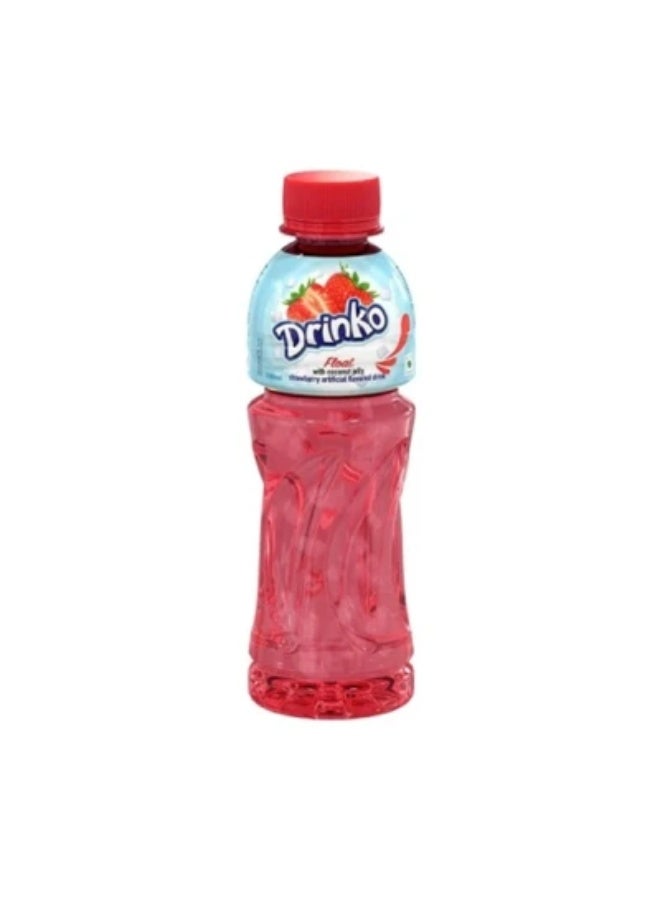 PRAN Drinko Float Strawberry Drink 24 × 250ml | Refreshing Fruity Carbonated Beverage Pack