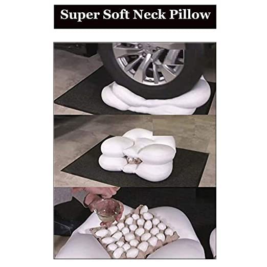 Yorten White Ultra Micro Super Comfort Soft Foam Egg Shape Sleeper Pillow Orthopedic Sleeping Cervical Pillows, for Neck/Back Pain for Home & Outdoor Travelling Travel - Image 5