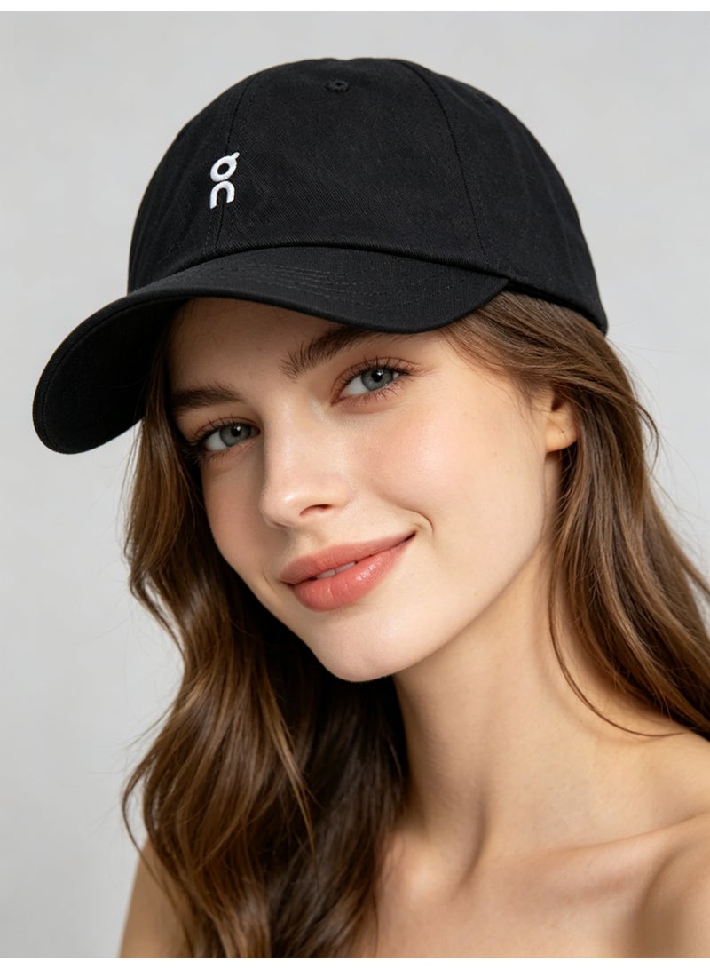 On Running Classic Logo Baseball Cap, Black Adjustable Cotton Dad Hat for Men & Women - Image 5