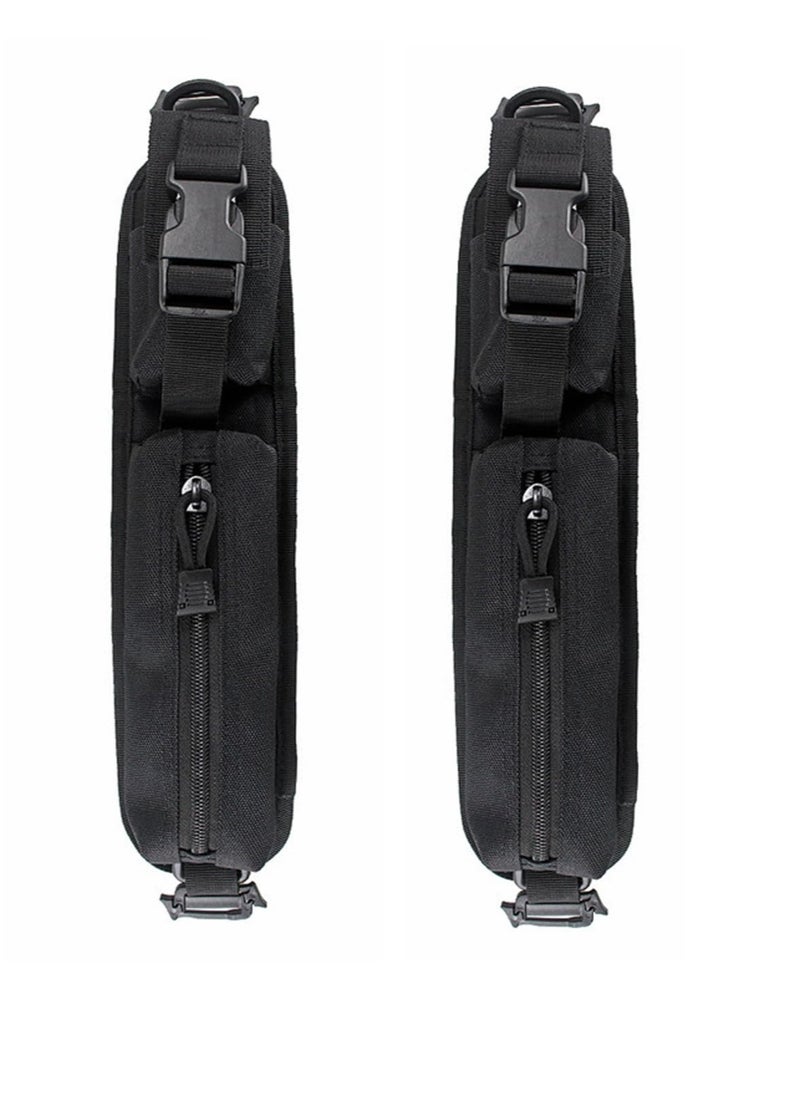 Generic - 2 Pack Backpack Shoulder Strap, Molle Accessory Pouch, Molle EDC Waist Pouch,Tactical Compact EDC Pouch Additional Backpack Strap, Suitable for Hiking - Image 1