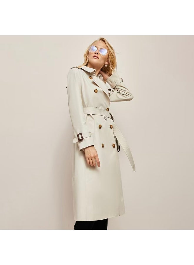 Gabardine casual trench coat - Image 2