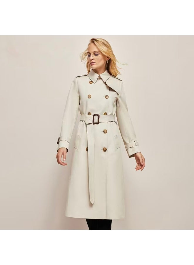 Gabardine casual trench coat - Image 1