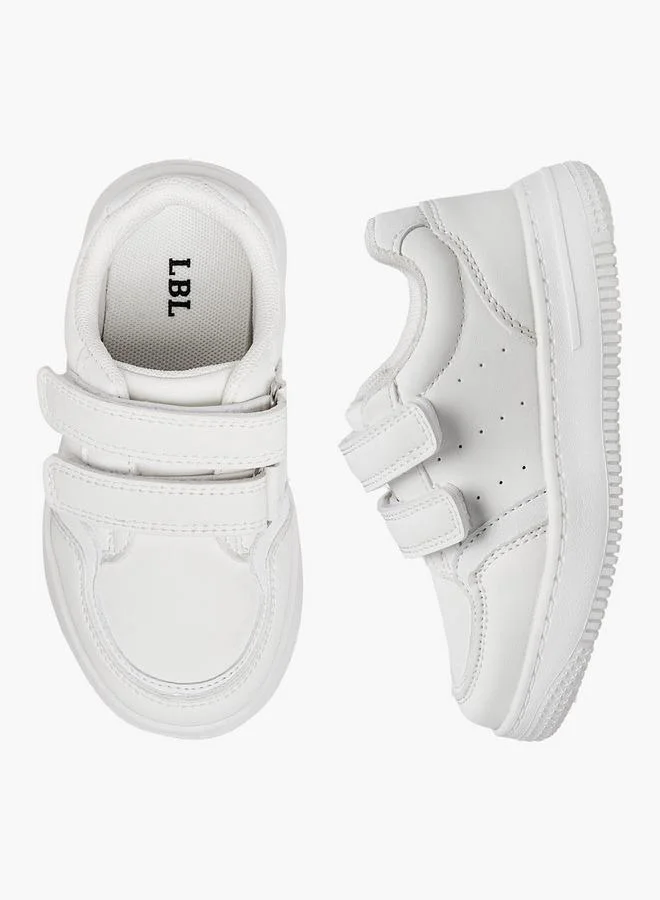 LBL by Shoexpress Boys Perforated School Shoes with Hook and Loop Closure