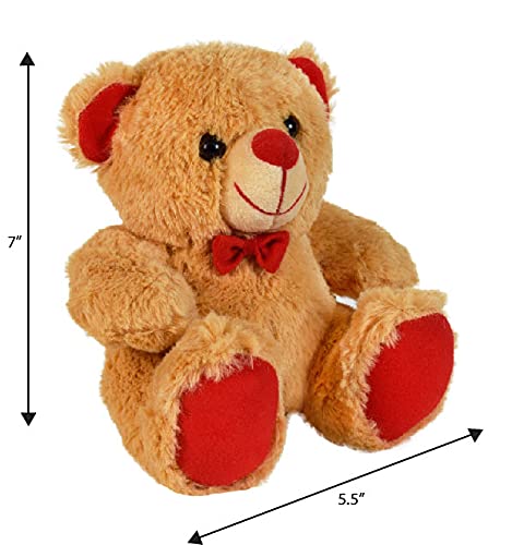 Ultra 07 inch Jolly Teddy Bear Fully Stuffed Soft Plush Toy for Kids in Brown Animal Toy Gift Birthday Anniversary Christmas Diwali Home Decore - Image 5