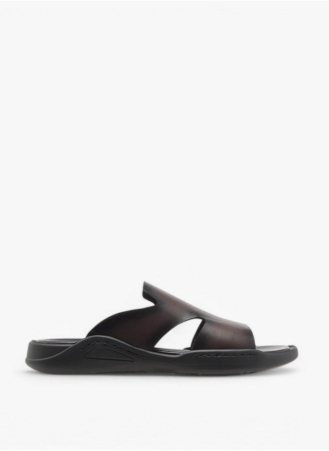 DUCHINI Men's Solid Slip-On Sandals  - Image 3