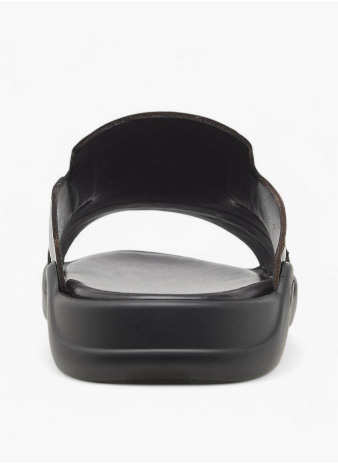 DUCHINI Men's Solid Slip-On Sandals  - Image 4