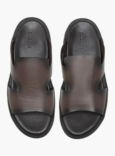 DUCHINI Men's Solid Slip-On Sandals
