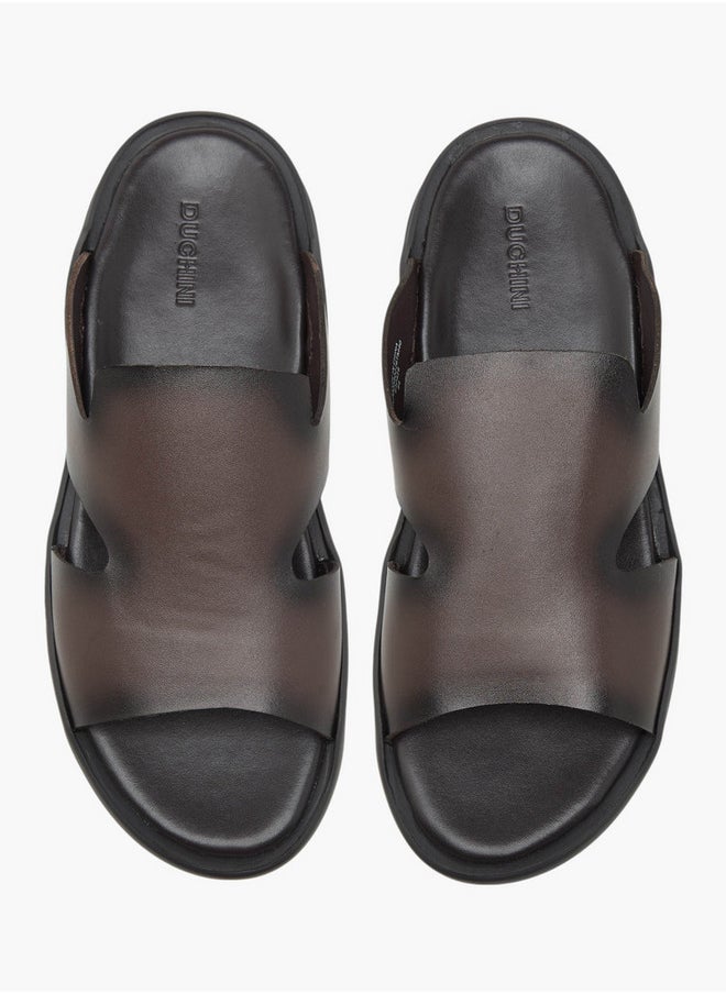 DUCHINI Men's Solid Slip-On Sandals  - Image 1