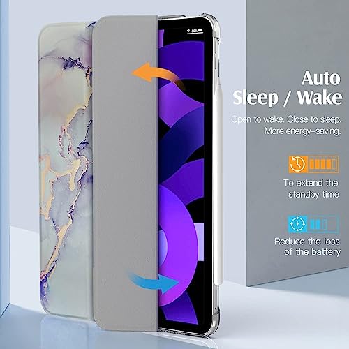 MOCA for iPad Air 11 Inch Case (M3/M2-2025/2024), iPad Air 5th Generation 2022/4th Gen 2020 10.9 Inch, Slim Hard Translucent Back Cover, Support Auto Wake/Sleep - Image 3