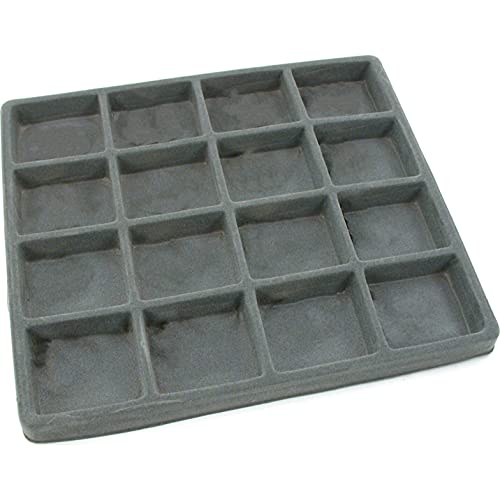 FindingKing 5 Gray 16 Slot 1/2 Size Jewelry Display Tray Inserts New - Image 2
