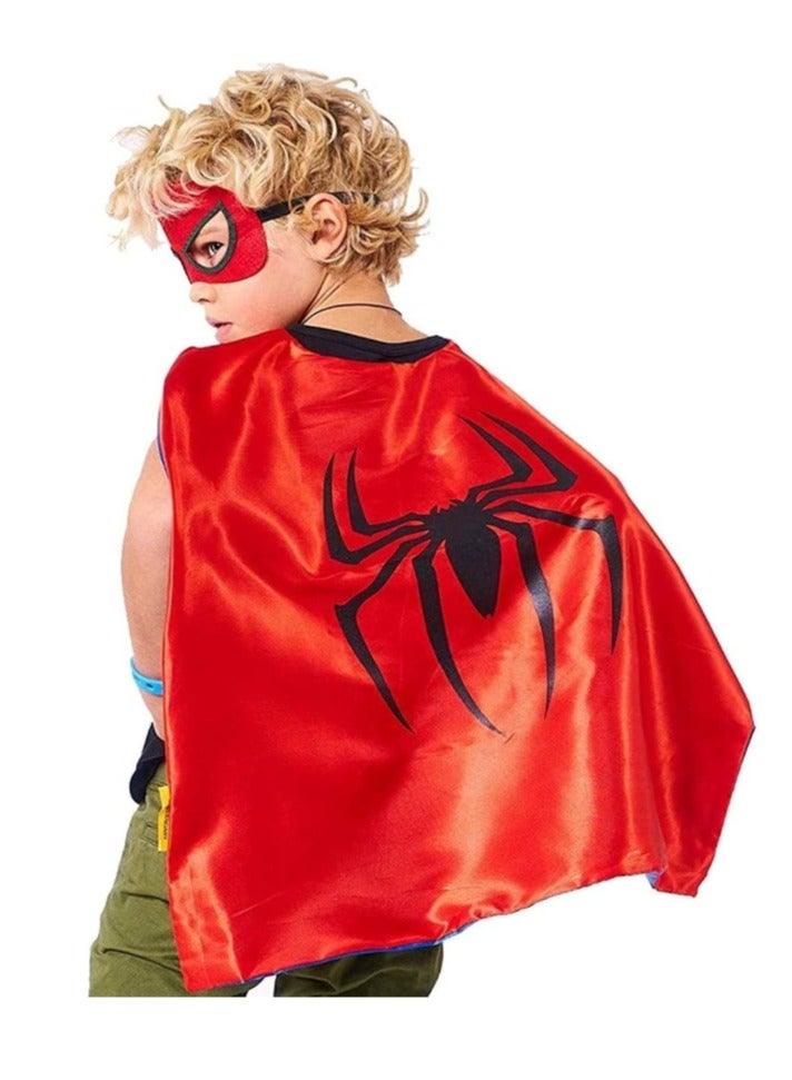 دوركو بطل السوبر سبايدرمان عباءة مزدوجة الجانب والأقنعة موضوع حزب اللباس يتوهم دور اللعب اللباس - Image 2