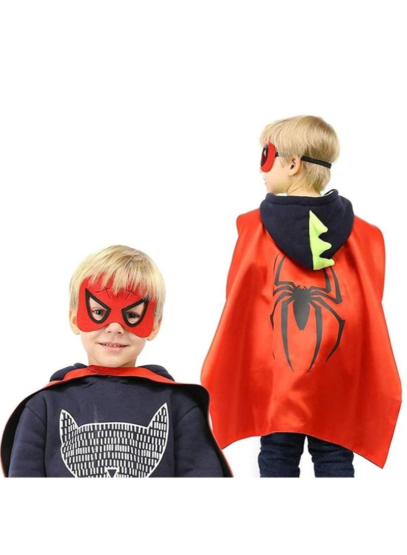 دوركو بطل السوبر سبايدرمان عباءة مزدوجة الجانب والأقنعة موضوع حزب اللباس يتوهم دور اللعب اللباس - Image 3