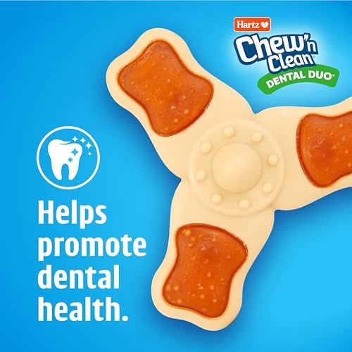 Hartz Chew ‘n Clean Chew Toy and Treat in One Chicken Flavored Tri-Point Dog Toy, Small - Image 5