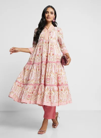 chinese dress ladies Buy BIBA Women Printed Maxi Fit and Flare Mix and Match Dress (Festive  1949_Gold Yellow_42) at Amazon.in