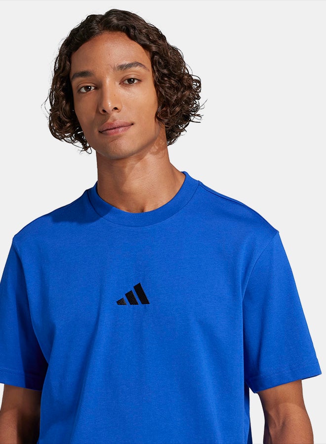 Adidas Essentials Small Logo Single Jersey T-Shirt - Image 4