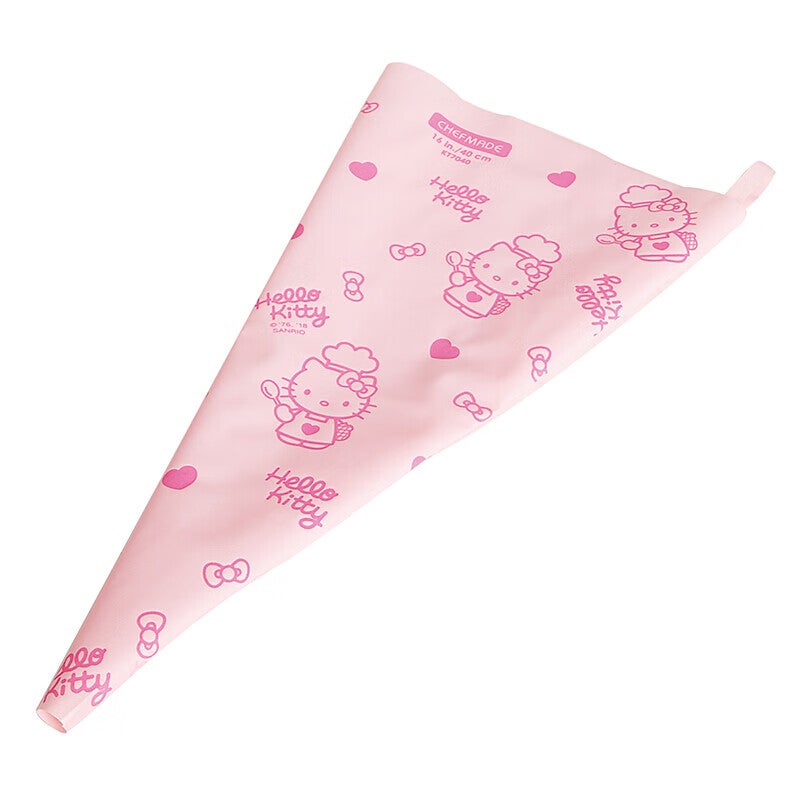 Xuechu HELLO KITTY الرخصة الرسمية TPU حقيبة الأنابيب (نصيحة الأنابيب غير المدرجة) ، قابلة لإعادة الاستخدام لملفات تعريف الارتباط ، كعك كريم ، يمكن استخدامها عدة مرات ، قطعة واحدة ، KT7040 - Image 3