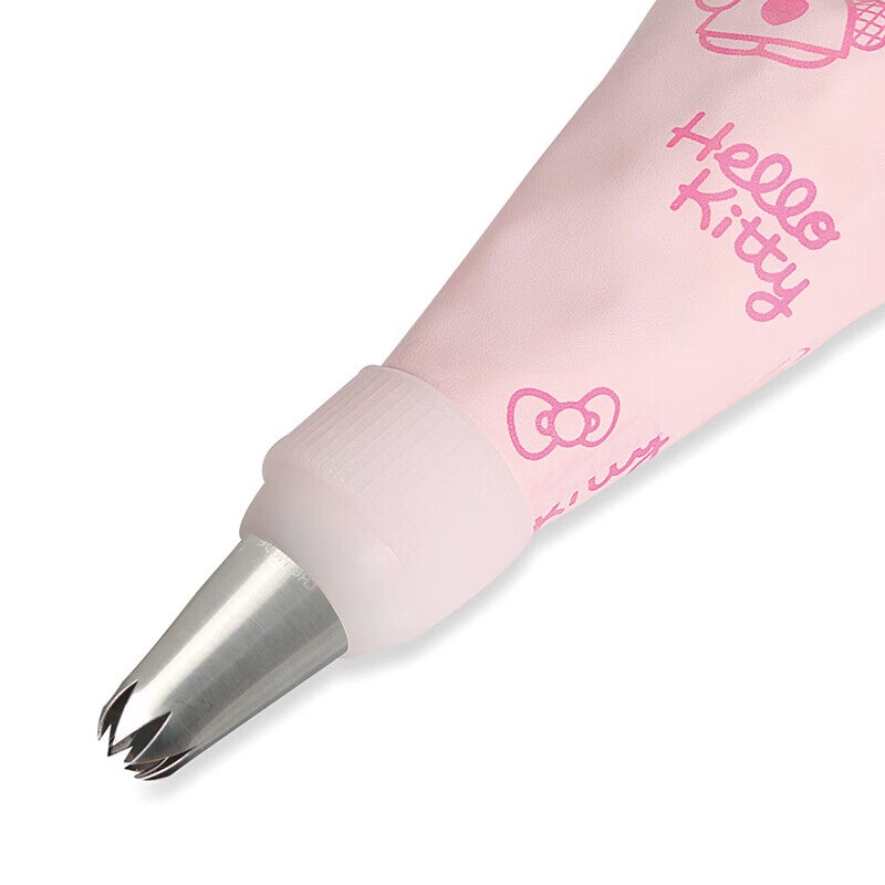 Xuechu HELLO KITTY الرخصة الرسمية TPU حقيبة الأنابيب (نصيحة الأنابيب غير المدرجة) ، قابلة لإعادة الاستخدام لملفات تعريف الارتباط ، كعك كريم ، يمكن استخدامها عدة مرات ، قطعة واحدة ، KT7040 - Image 5