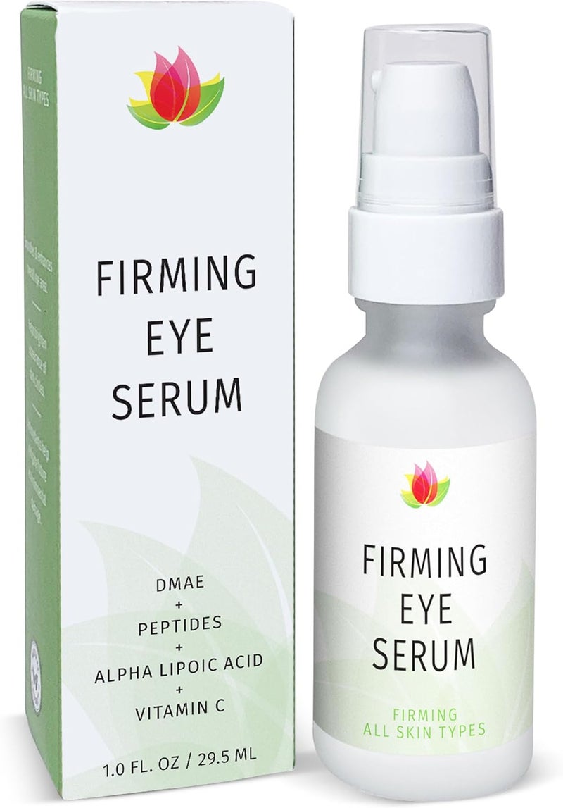 Reviva Labs Firming Eye Serum with DMAE, Peptides, Alpha Lipoic Acid & Vitamin C - 1 fl oz (29.5 ml) - Image 1
