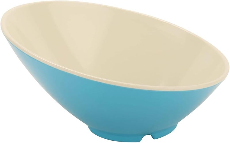 GET B792SE Angled Cascading Serving Bowl for Salads Rice and Dessert 24 Ounce  925 Seabreeze Blue - Image 1
