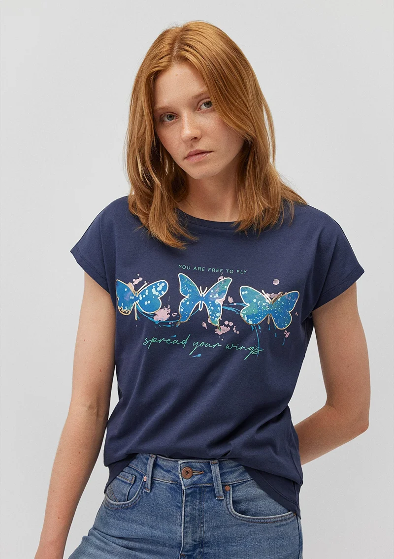MAVI Printed Navy T-Shirt