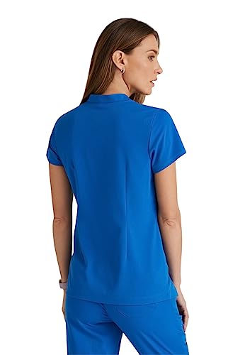 BARCO Grey's Anatomy Spandex Stretch Direct - Rush Scrub Top for Women New Royal Small - Image 2