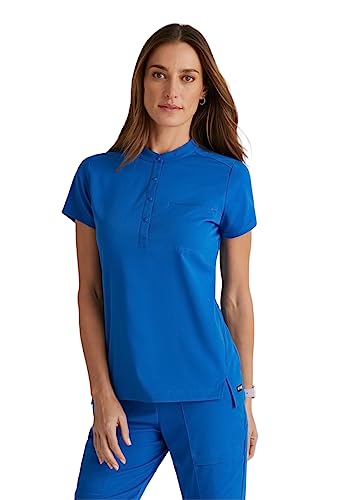 BARCO Grey's Anatomy Spandex Stretch Direct - Rush Scrub Top for Women New Royal Small - Image 1