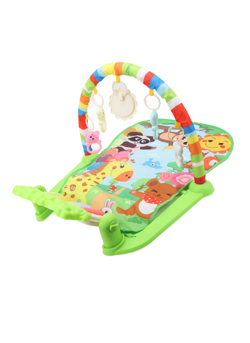 Velaurs Baby Gym Play Mat Music Activity Baby Piano Gym for Infant Newborn Toddler Baby  - Image 2