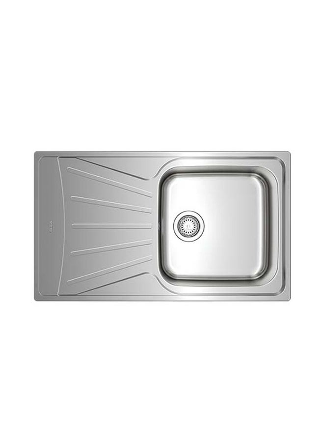 TEKA Starbright 50 E-Xn 1B 1D Inset Reversible 1 Bowl Sink With Matt Finish Stainless Steel 860x500mmmm - Image 2