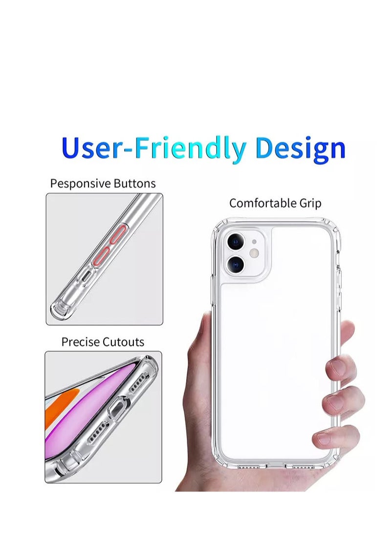 Protect iPhone 11 Clear Bumper Case II Shockproof II Anti Scratch II High-Quality TPU II 6.1 Inches  - Image 3