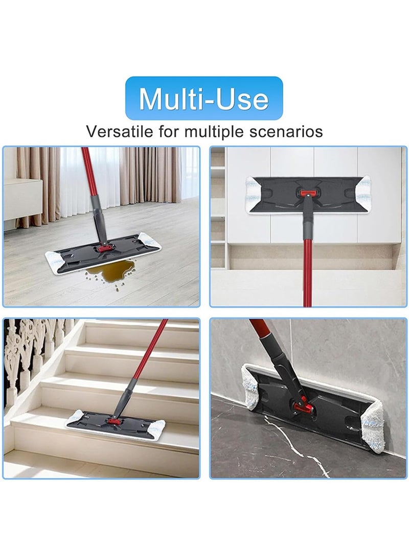 6 Pack Reusable Microfibre Mop Pad Refills Compatible with Vileda H2Pro Flat Mop, Washable Replacement Pads - Image 5