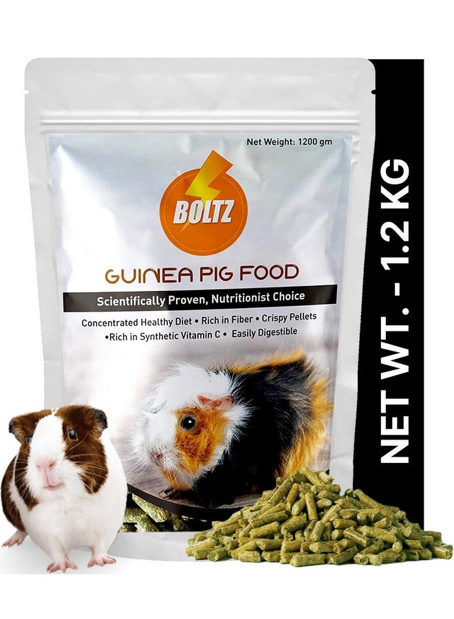 Boltze طعام حبيبات خنزير غينيا لجميع مراحل الحياة، بنكهة الخضار، اختيار أخصائي التغذية (معتمد من ISO 9001)، متوسط الحجم، 1200 جرام - Image 1
