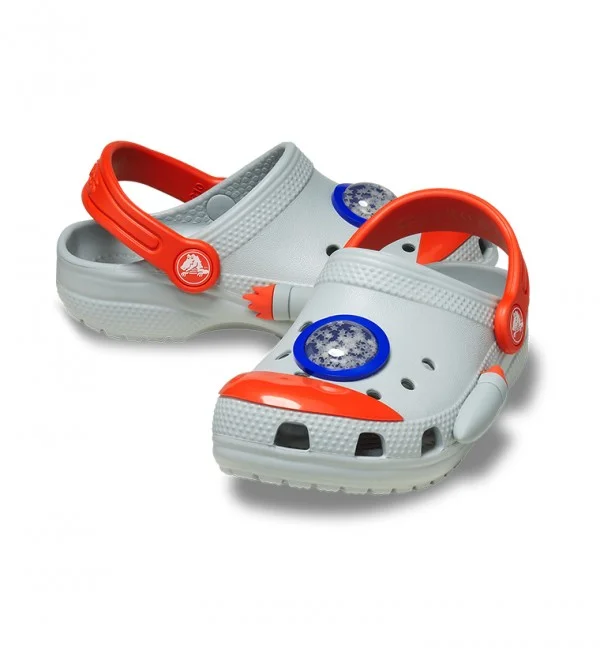 كروكس صنادل كلاسيكية للأطفال على شكل صاروخ