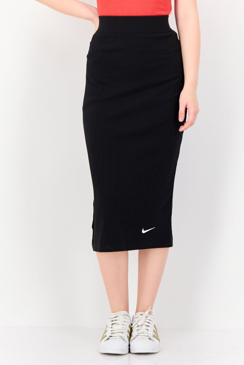 Nike Women Sportswear Fit Pull On Outdoor Midi Skirts, Black  - Image 1